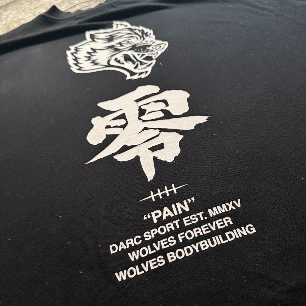 NARUTO X DARC SPORT PAIN  BLACK MEDIUM MED TEE oversized Large